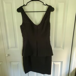 Victoria's Secret Black Peplum Dress
